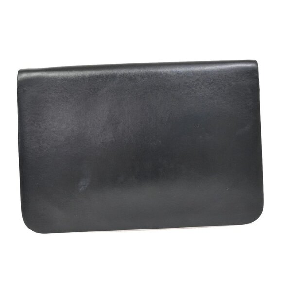 CHRISTIAN DIOR Logo Chain Shoulder Bag Leather Black GHW France 73KB440 - Picture 3 of 14